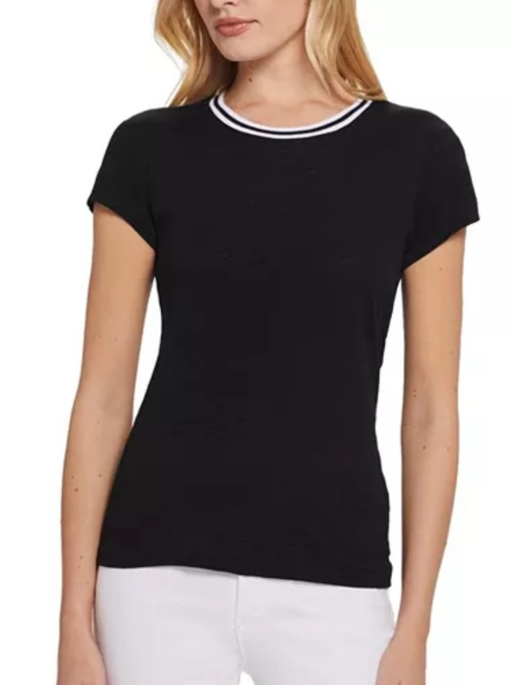 Goldie Lewinter Tipped Ringer Tee